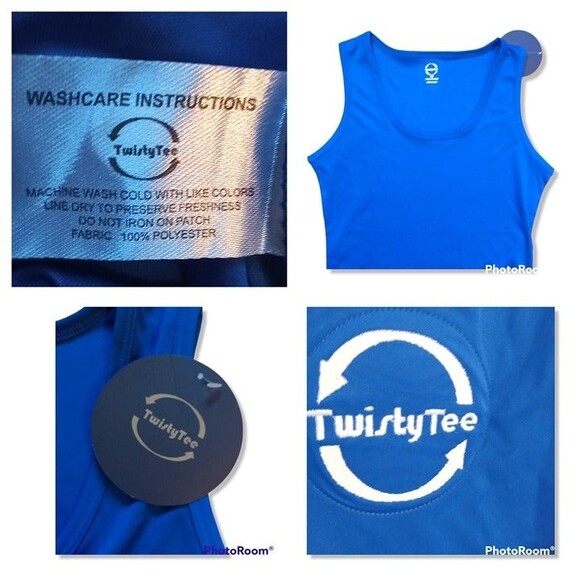Twisty Tee Blue Embroidered Bottle Opening Tank -X-Small -Gag Gift -BBQ-NEW - Picture 3 of 5